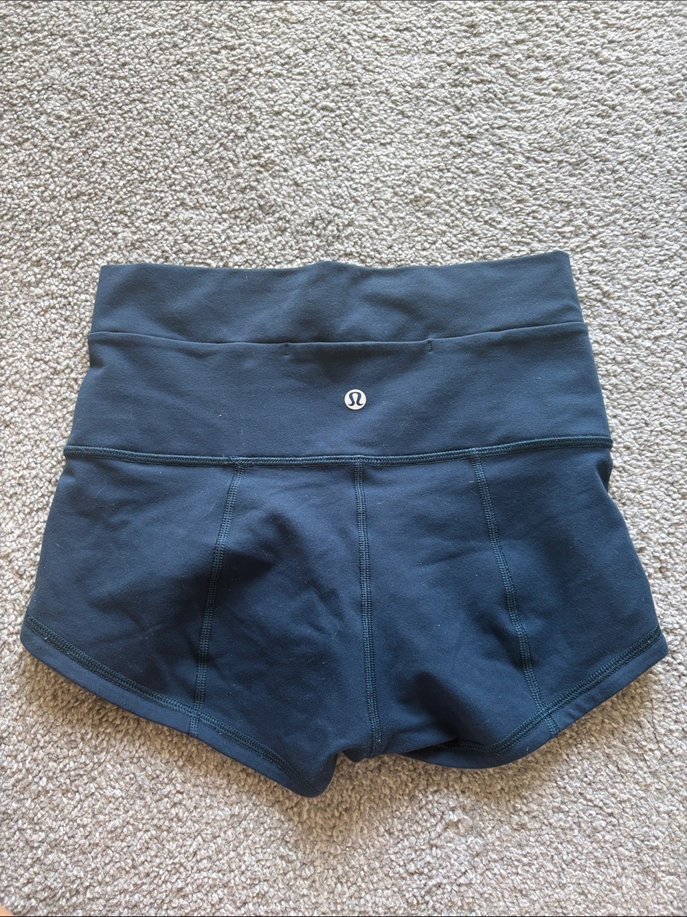 lululemon Dark Navy High-Rise Athletic Shorts